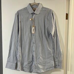 Trend  Blue Gingham Dress Shirt